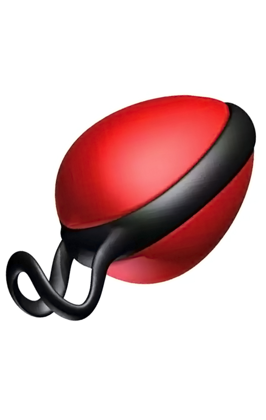 Инновационный помощник - Вагинальный шарик - Joyballs secret single, цвет: черно-красный