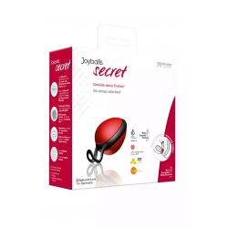 Инновационный помощник - Вагинальный шарик - Joyballs secret single, цвет: черно-красный