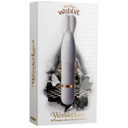Упругие ушки - Классический вибратор - WonderLand - Massager - The White Wabbit, цвет: белый