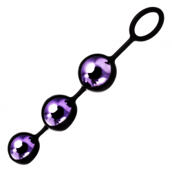 Интимная роскошь - Вагинальные шарики - Toyfa A-Toys, цвет: фиолетовый