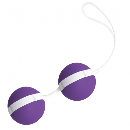 Дуэт наслаждений - Вагинальные шарики Joyballs, цвет: фиолетово-белый