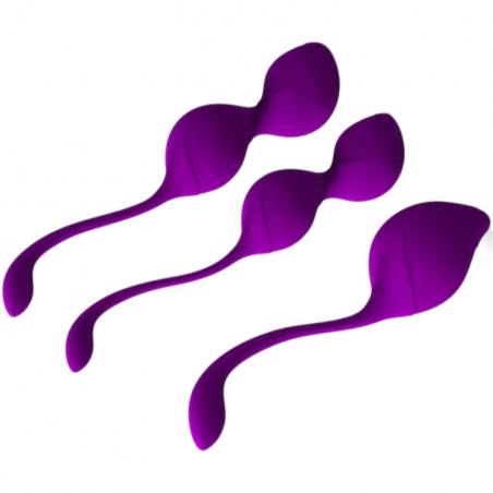 Грациозный тренажер - Набор вагинальных шариков (тренажер), цвет: фиолетовый