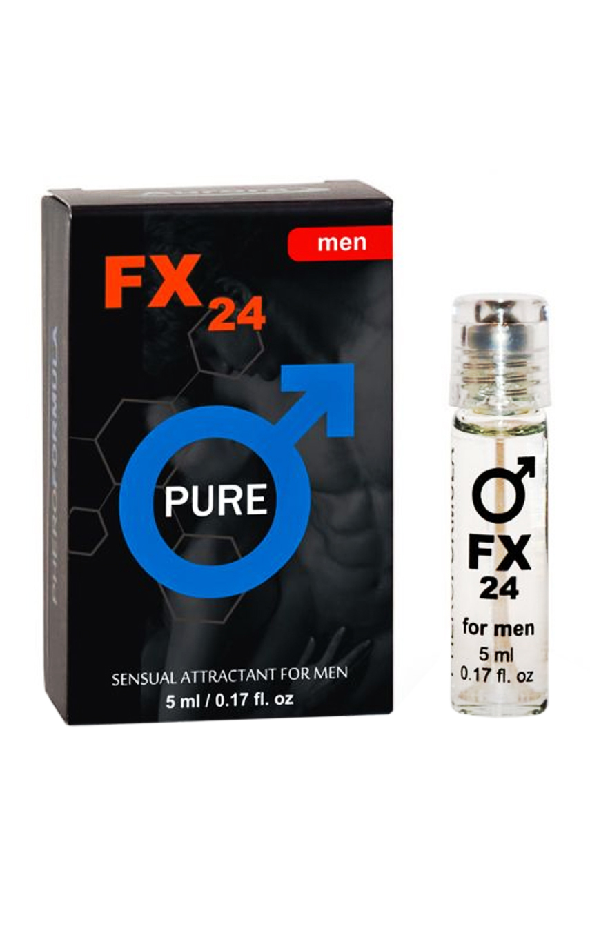 И любая у ваших ног - Духи с феромонами мужские FX24 PURE, for men (roll-on), 5 мл 