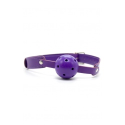 Сексуальный карнавал - Кожаный БДСМ-набор, цвет: фиолетовый 