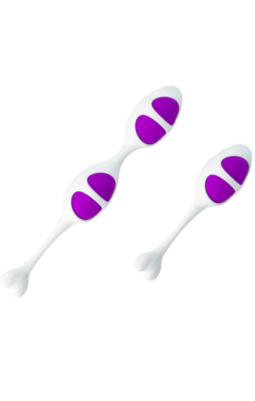 Фиолетовые помощники - Набор вагинальных шариков, цвет: фиолетовый
