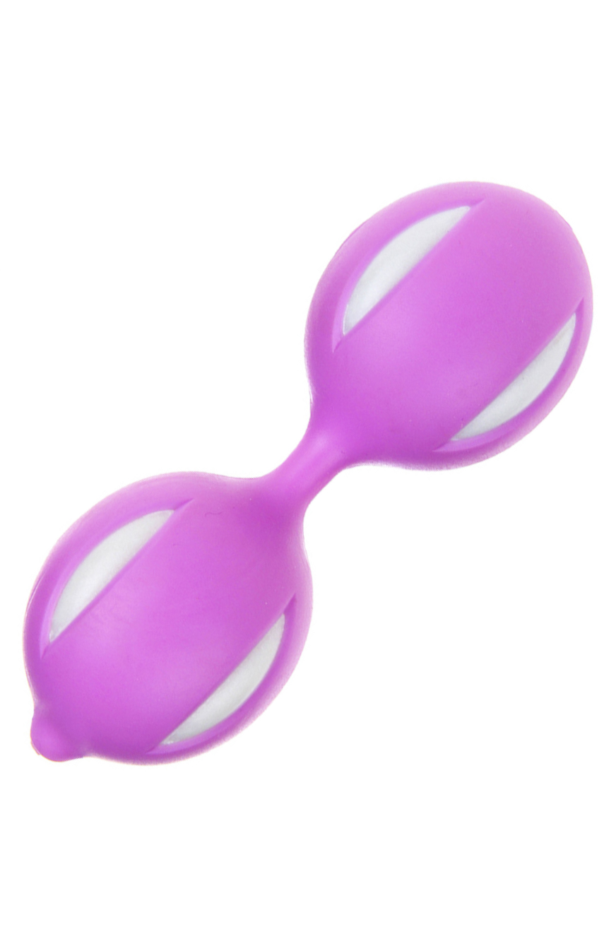 Чувственные тренировки - Вагинальные шарики со смещенным центром тяжести, цвет: светло-фиолетовый