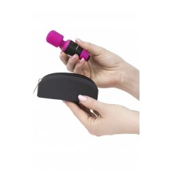 Мощные вибрации компактной игрушки - Мини вибромассажер - PalmPower Pocket цвет: черно-розовый