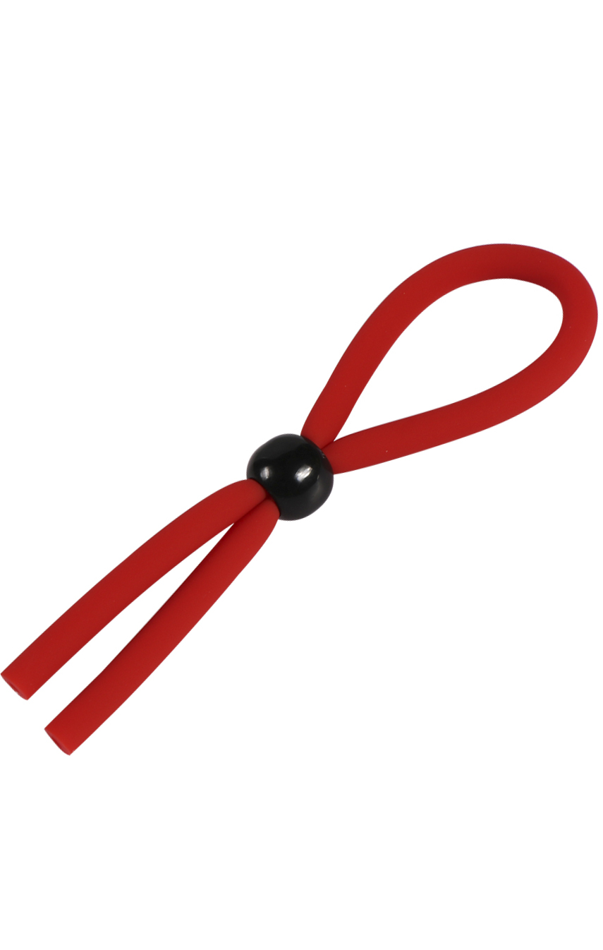 Продлить интимную близость  - Эрекционное кольцо (лассо) - Line cockring, цвет: красный
