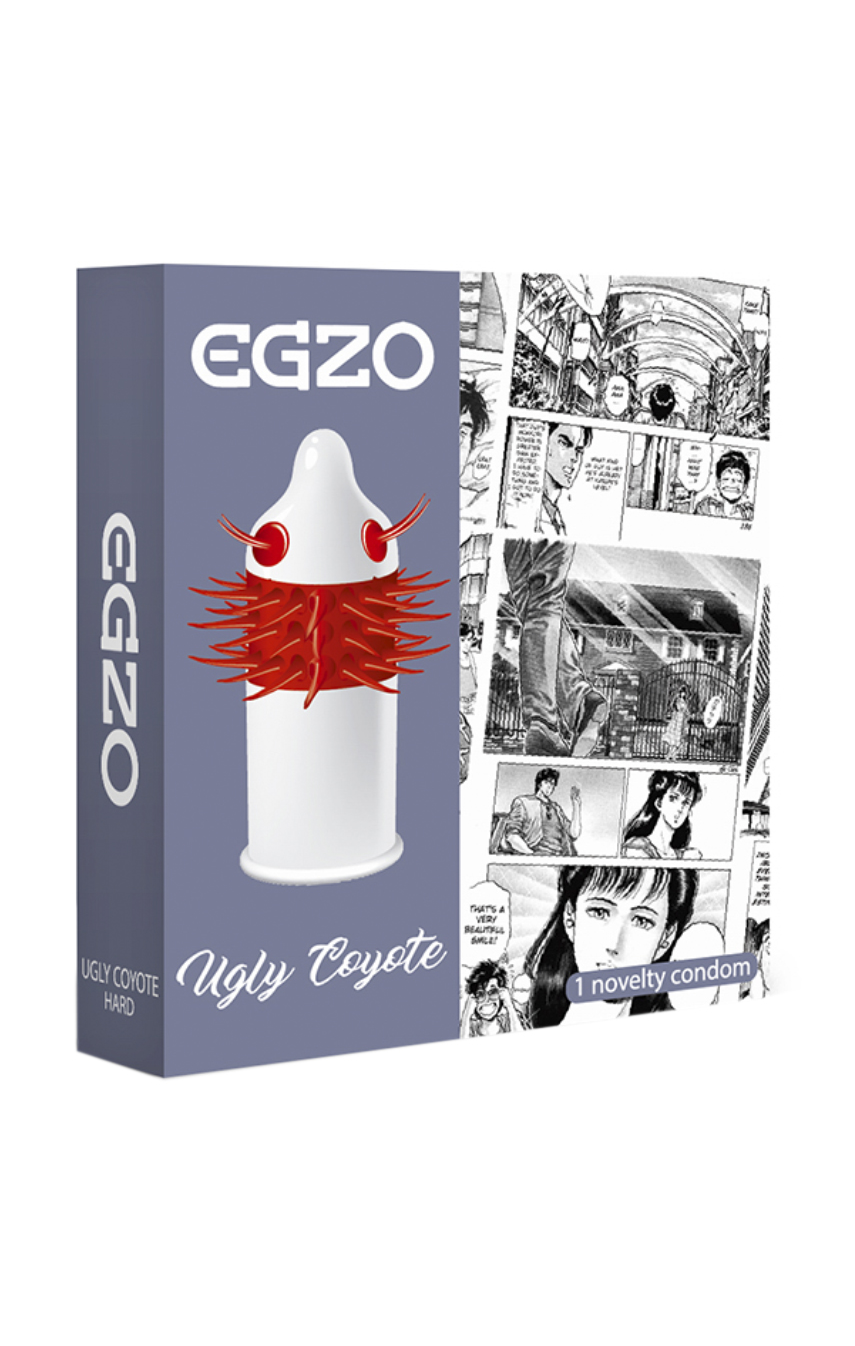Насадка на член EGZO Uglu Coyot (презерватив с усиками)