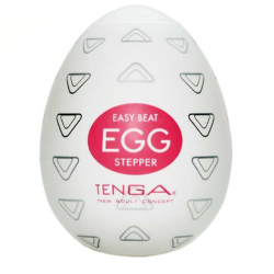 Рельефное наслаждение - Мастурбатор Tenga Egg Stepper (Степпер), цвет: белый