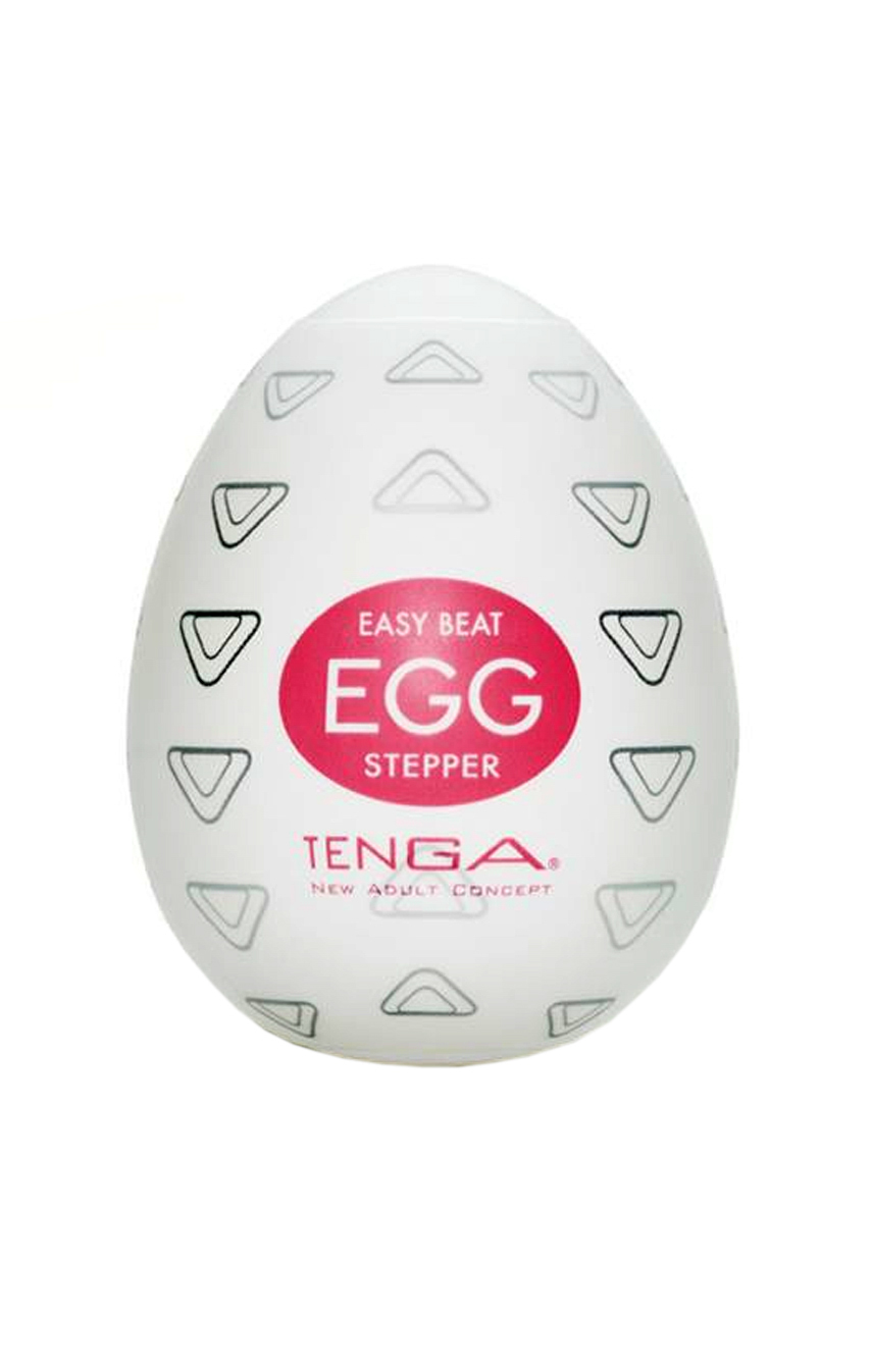 Рельефное наслаждение - Мастурбатор Tenga Egg Stepper (Степпер), цвет: белый