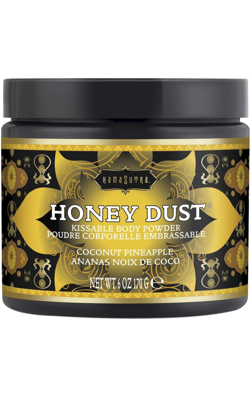 Для любителей оральных ласк - Пудра для тела со вкусом кокоса и ананаса  Honey Dust Body Powder 170g