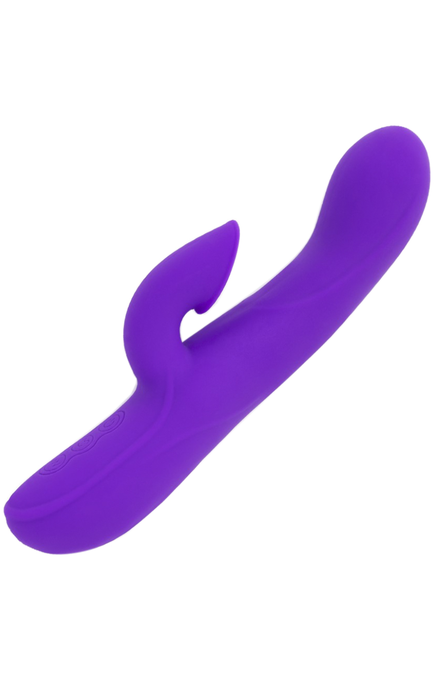  Проникновение и всасывание - Двойной вибратор - Euphoria Suction Vibe, цвет: фиолетовый