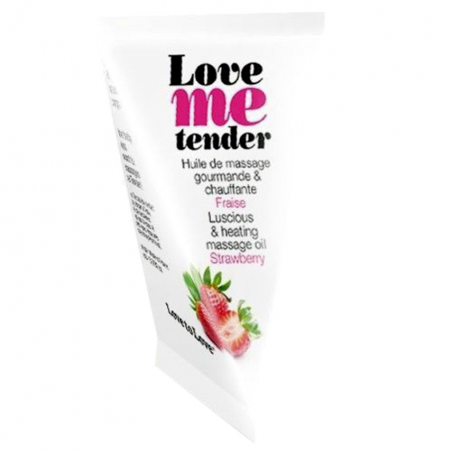 Горячая клубничка - Разогревающее массажное масло - Love To Love LOVE ME TENDER Strawberry, 10ml