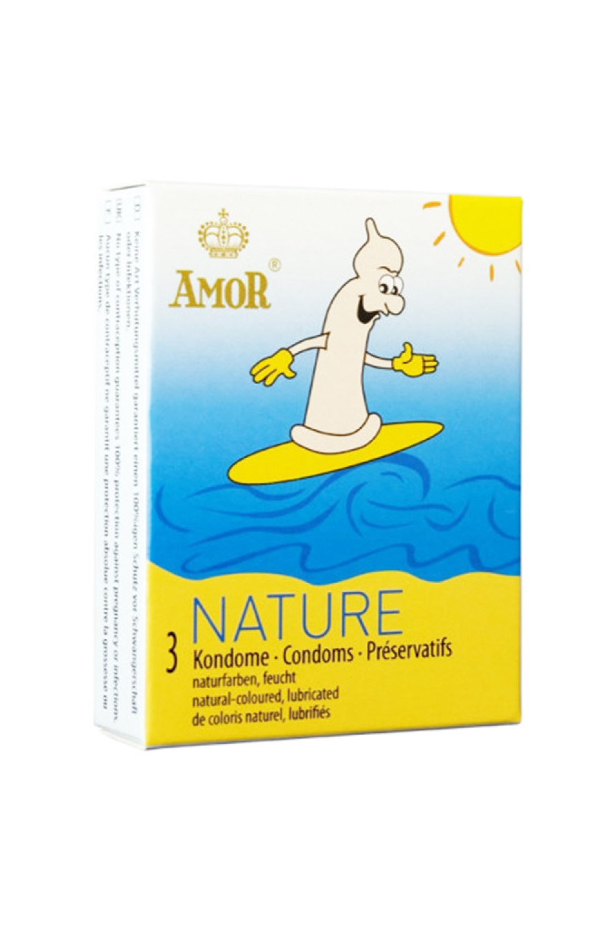 Классические презервативы AMOR Nature, 3 шт.