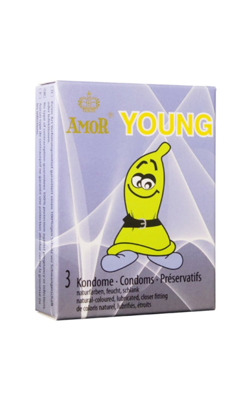 Презервативы для мужчин с небольшим пенисом AMOR YOUNG, 3 шт.