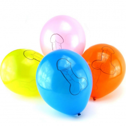 Шарики для взрослых - Надувные шарики для вечеринок X-RATED PECKER BALLOONS (8 шт)