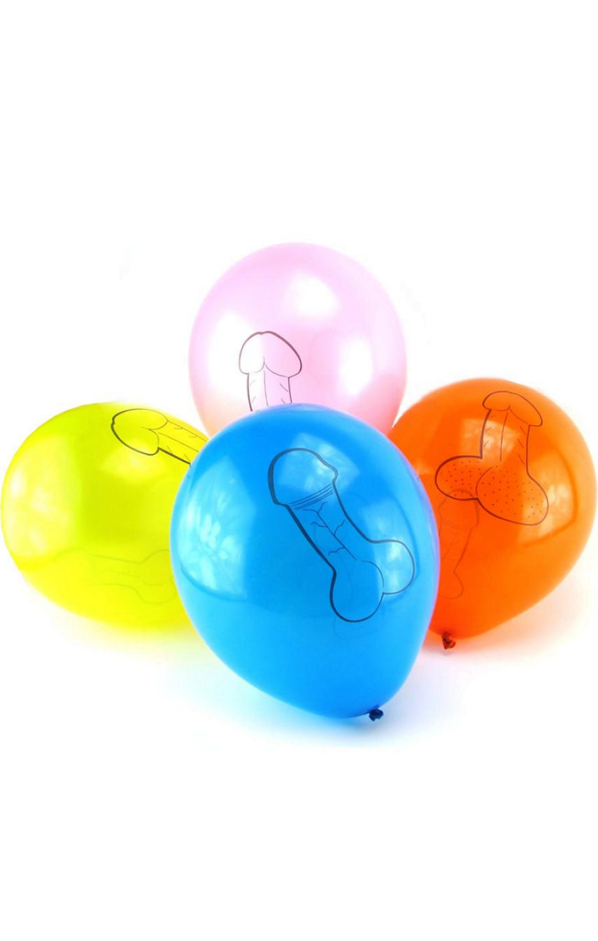 Шарики для взрослых - Надувные шарики для вечеринок X-RATED PECKER BALLOONS (8 шт)