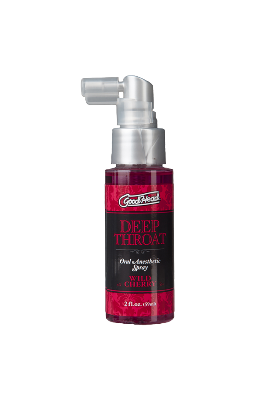 Никакого рвотного рефлекса - Спрей для минета - Deep Throat Spray - Wild Cherry, 59ml