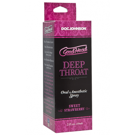 Невероятно глубоко - Спрей для минета - Deep Throat Spray - Sweet Strawberry, 59ml