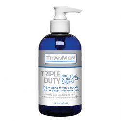 Скольжение и комфорт - Густая смазка для фистинга - Doc Johnson TitanMen - Triple Duty, 236ml