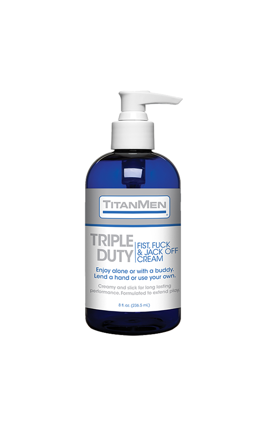 Скольжение и комфорт - Густая смазка для фистинга - Doc Johnson TitanMen - Triple Duty, 236ml