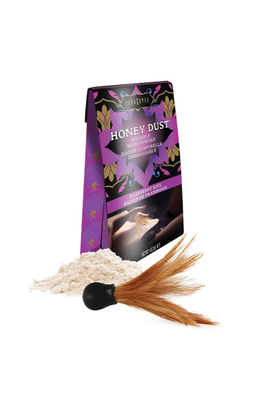 Припороши желание - Сьедобная пудра для тела - Honey Dust Body Powder, 28g(малина)