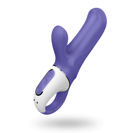 Волшебная игрушка для наслаждения - Вибратор-кролик - Satisfyer Vibes M.B., цвет: фиолетово-белый