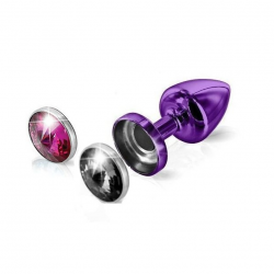 Анальная пробка - Anni Magnet Purple Fushia/Black T1, цвет: фиолетовый