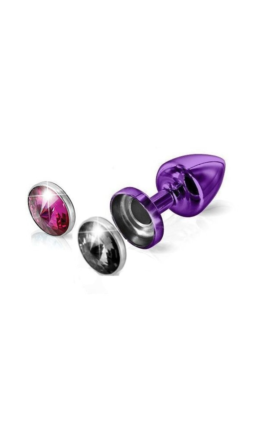 Анальная пробка - Anni Magnet Purple Fushia/Black T1, цвет: фиолетовый