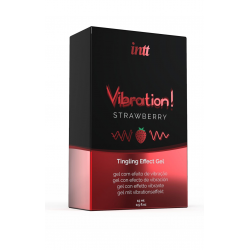 Новые ощущения с клубничным вкусом - Жидкий вибратор - Intt Vibration Strawberry, 15ml