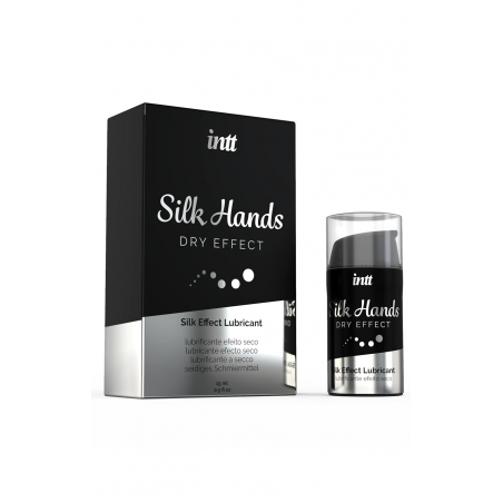 Шелковые ручки - Лубрикант для мастурбации на силиконовой основе - Intt Silk Hands, 15ml