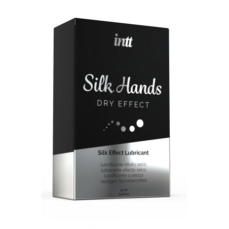 Шелковые ручки - Лубрикант для мастурбации на силиконовой основе - Intt Silk Hands, 15ml