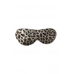 Животные инстинкты - Кожаный БДСМ-набор, цвет: белый леопард