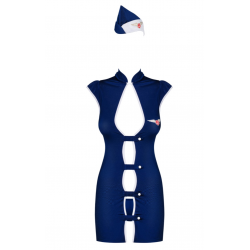 Stewardess костюм стюардессы Obsessive, S/M, L/XL