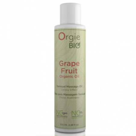 Органическое массажное масло  с ароматом грейпфрута  GRAPE FRUIT  100 мл  Orgie BIO