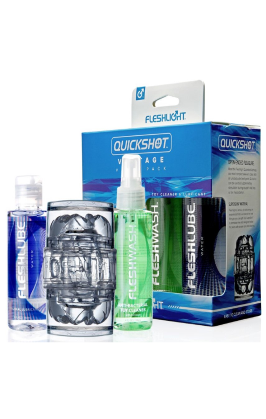 Мастурбатор Fleshlight Quickshot Vantage Value Pack, цвет: прозрачный