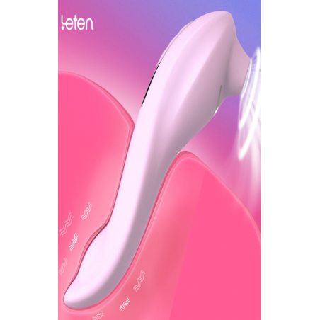 Вакуумный вибратор Leten Sucking Vibrator, цвет: лиловый