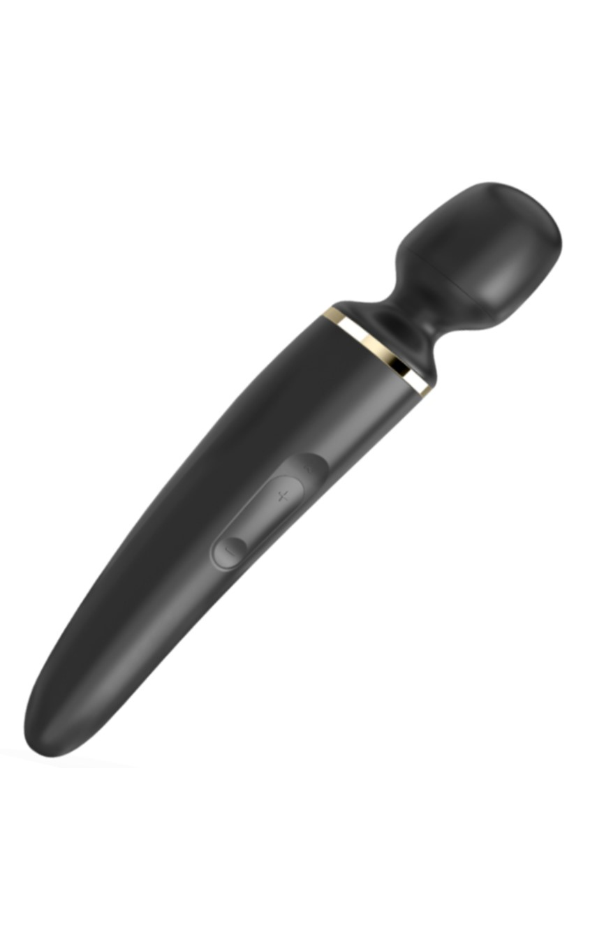 Вибромассажер Satisfyer Wand-er Woman (Black/Gold), цвет: черно-золотой