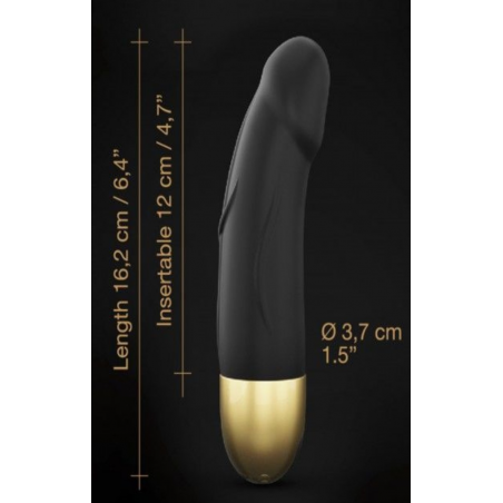 Вибратор Dorcel Real Vibration S Gold 2.0, цвет: черный