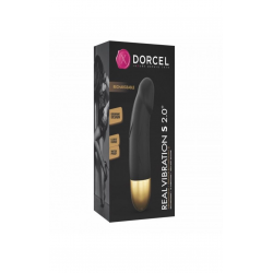 Вибратор Dorcel Real Vibration S Gold 2.0, цвет: черный