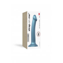 Насадка для страпона Strap-On-Me Mono Density Dildo Blue M, цвет: голубой