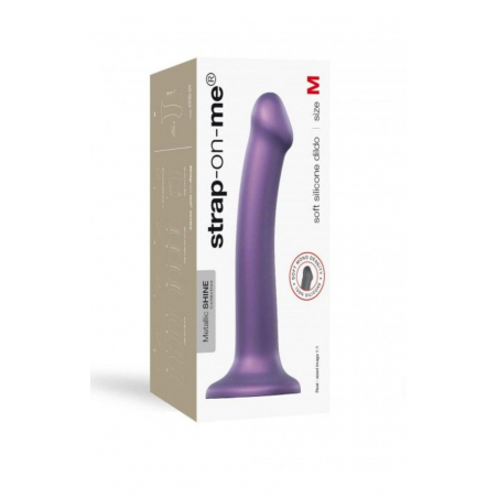 Насадка для страпона Strap-On-Me Mono Density Dildo Violet M, цвет: фиолетовый