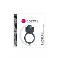 Эрекционное кольцо Dorcel Power Clit Black V2 с вибрацией, цвет: черный