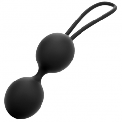 Вагинальные шарики Dorcel Dual Balls Black, цвет: черный