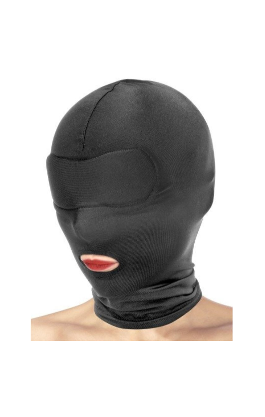 Капюшон для БДСМ с открытым ртом Fetish Tentation Open Mouth Hood