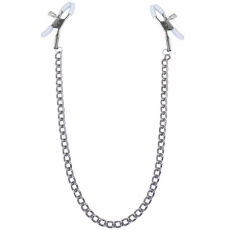 Зажимы для сосков с цепочкой Feral Feelings - Nipple clamps Classic, цвет: серебро