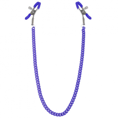 Зажимы для сосков с цепочкой Feral Feelings - Nipple clamps Classic, цвет: фиолетовый