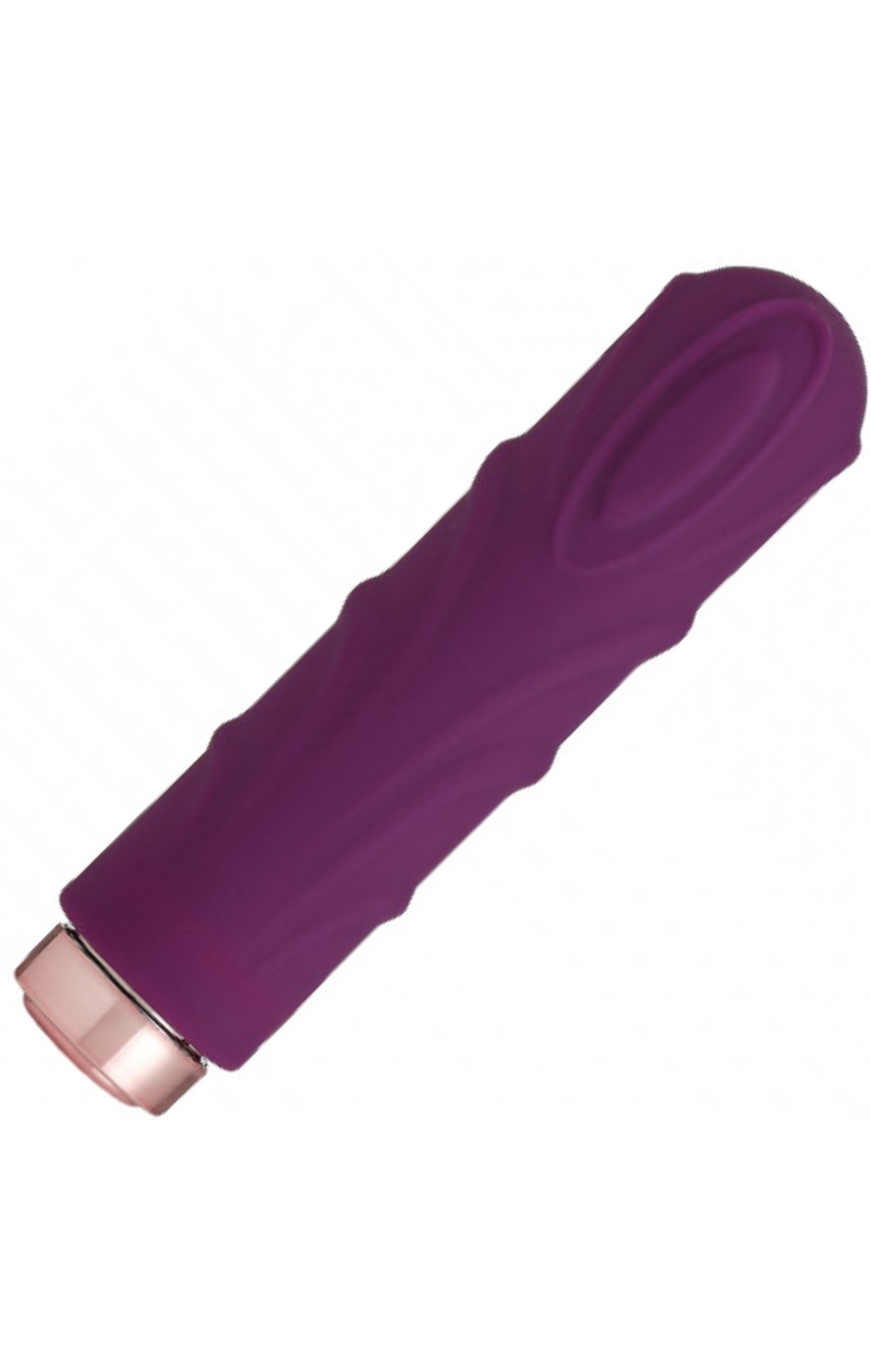 Вибропуля Lovesexy со съемной текстурированной насадкой, цвет: фиолетовый