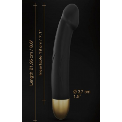 Вибратор Dorcel Real Vibration M Gold 2.0, цвет: черный